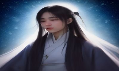 老片修复技术流程示意，工程师在显示器前对比修复前后的画面对比图